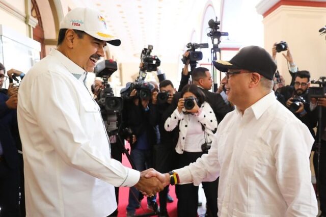 Nicolas Maduro y Gustavo Petro