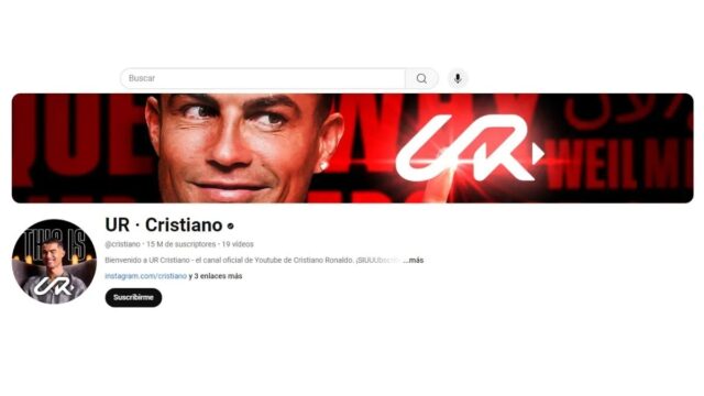 Cristiano Ronaldo canal YouTube